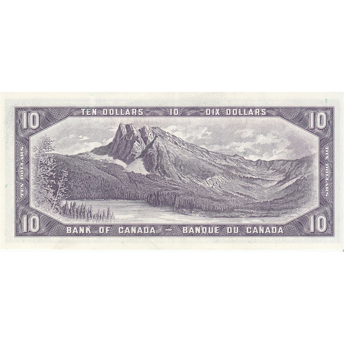 BC-40b 1954 Canada $10 Beattie-Rasminsky, A/V, VF-EF (VF30)