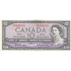 BC-40b 1954 Canada $10 Beattie-Rasminsky, S/V, Almost Uncirculated (AU50)