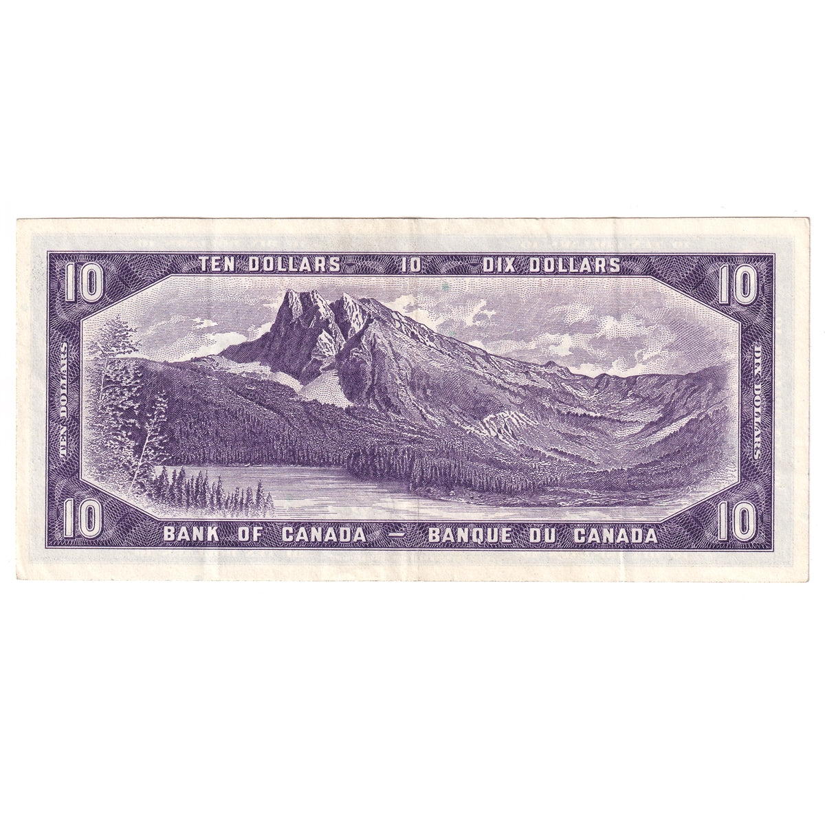 BC-40a 1954 Canada $10 Beattie-Coyne, D/T, VF-EF (VF30)