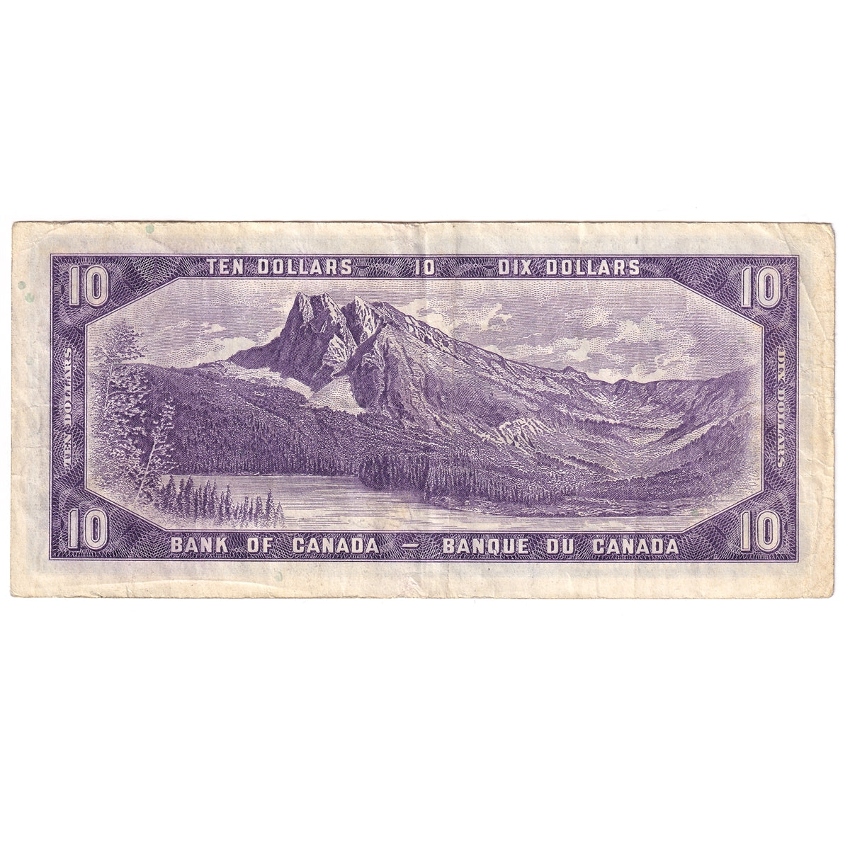 BC-40a 1954 Canada $10 Beattie-Coyne, D/T, Very Fine (VF20)