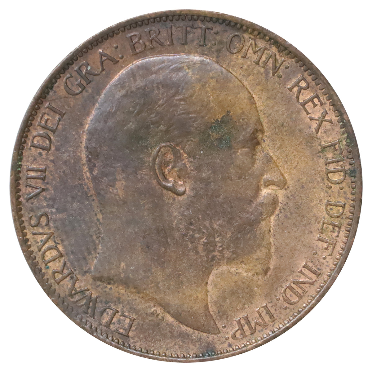 Great Britain 1903 Penny Almost Uncirculated (AU50)