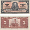 BC-22b 1937 Canada $2 Gordon-Towers, R/B, VF-EF (VF30)