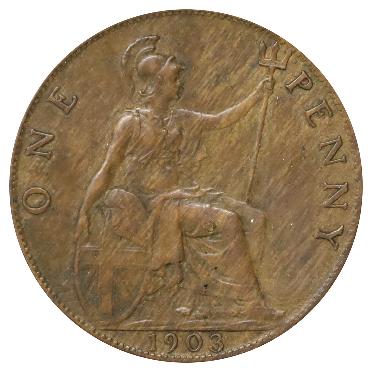 Great Britain 1903 Penny Extra Fine (EF40)