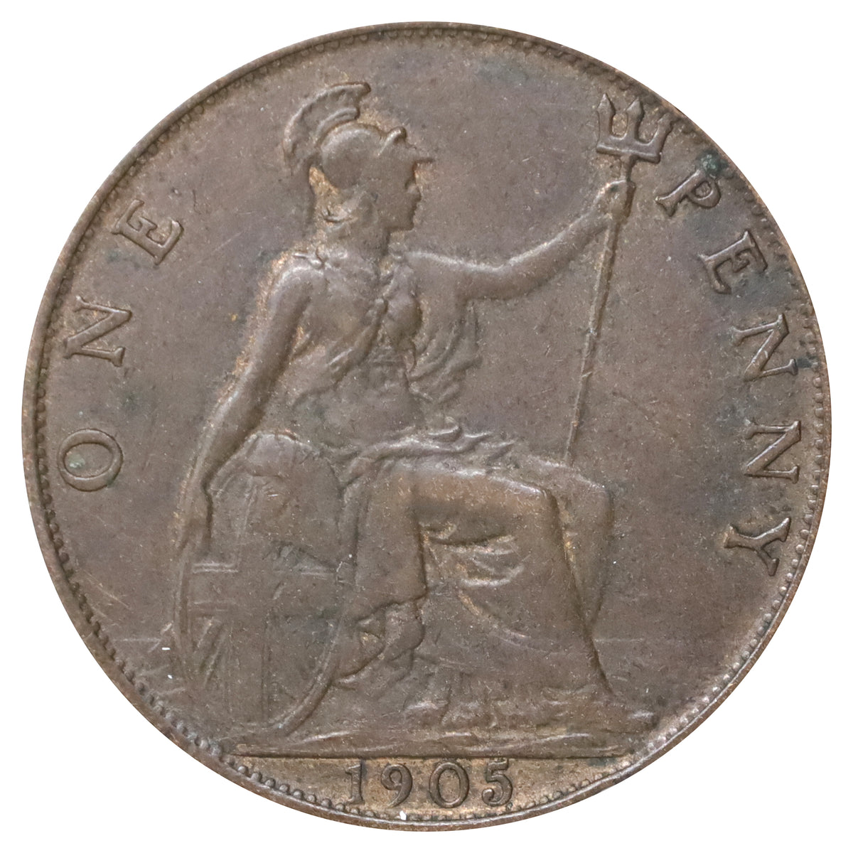 Great Britain 1905 Penny Extra Fine (EF40)