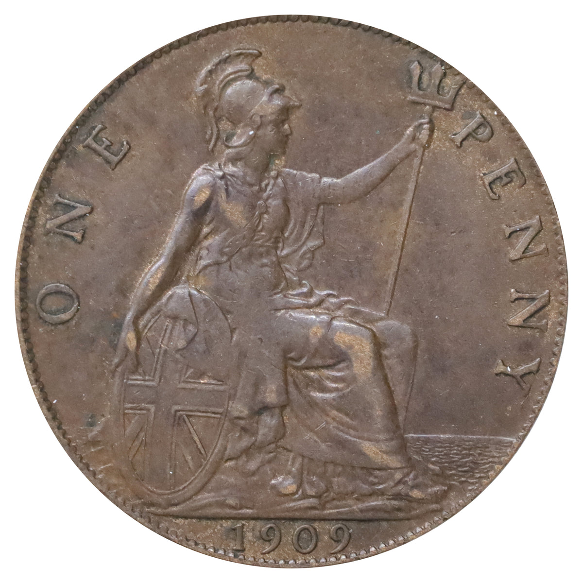 Great Britain 1909 Canada Penny Extra Fine (EF40)