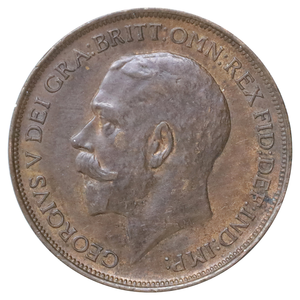 Great Britain 1912 Penny AU-UNC (AU55)