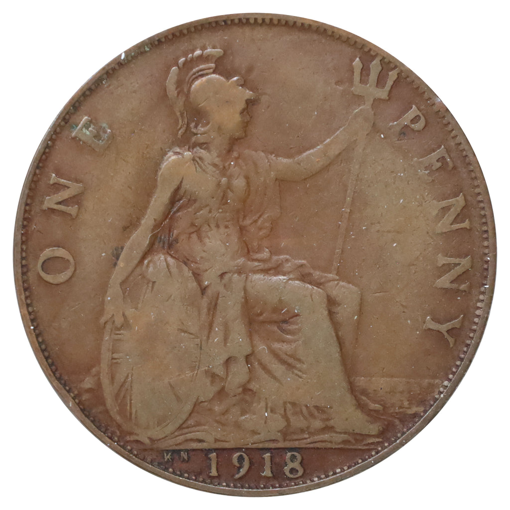 Great Britain 1918KN Penny Fine (F12)