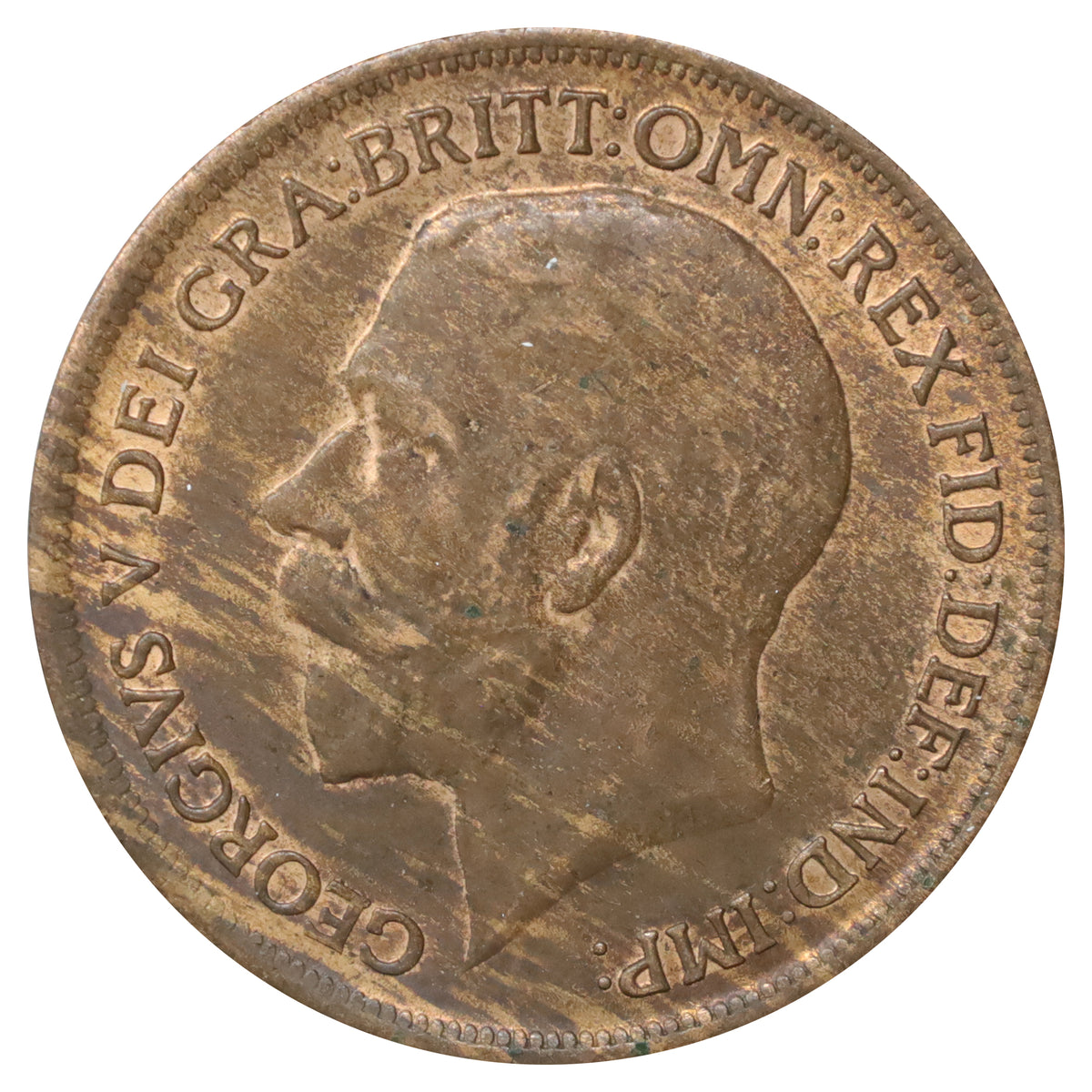 Great Britain 1919 Penny AU-UNC (AU55)