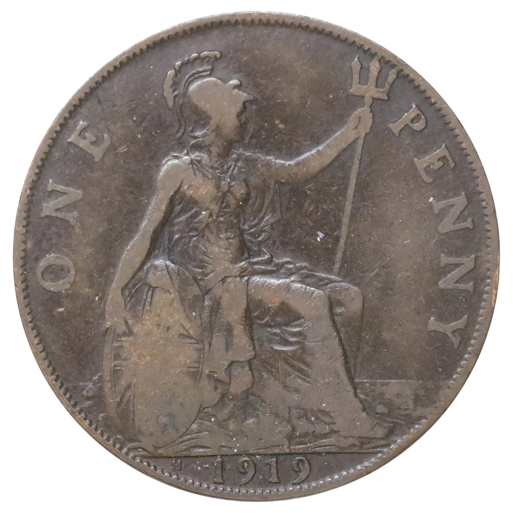 Great Britain 1919H Penny Fine (F12)