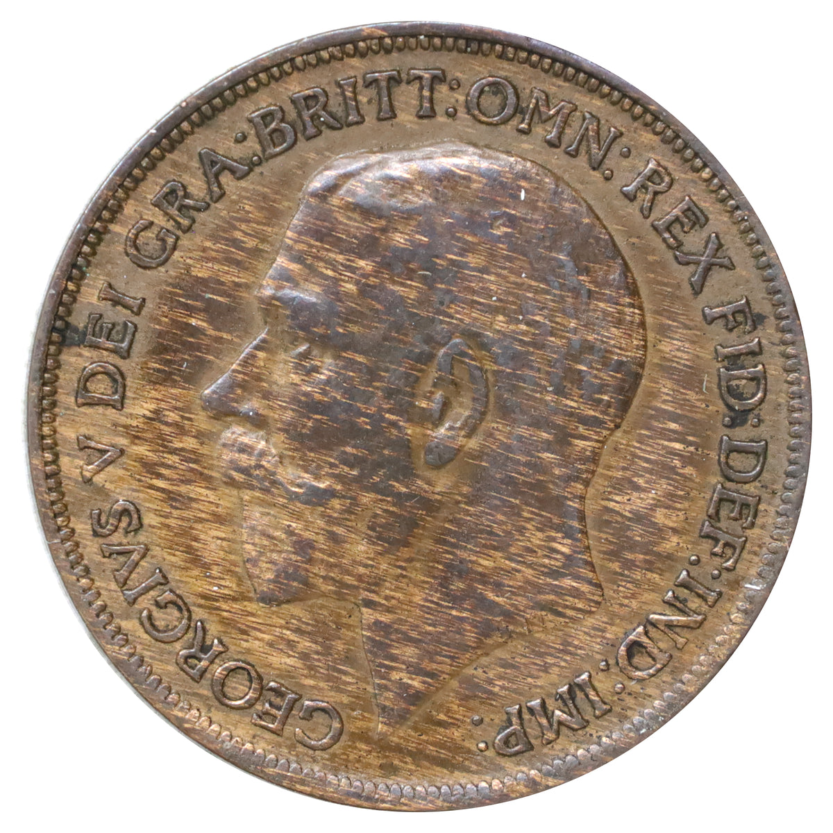 Great Britain 1920 Penny Almost Uncirculated (AU50)