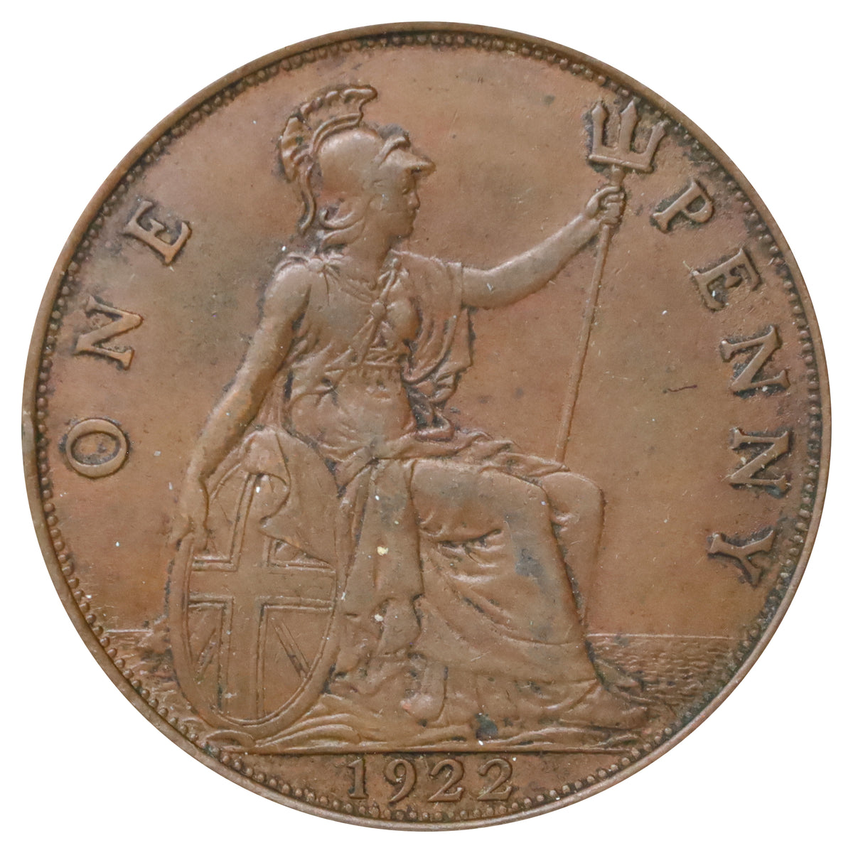 Great Britain 1922 Penny Extra Fine (EF40)