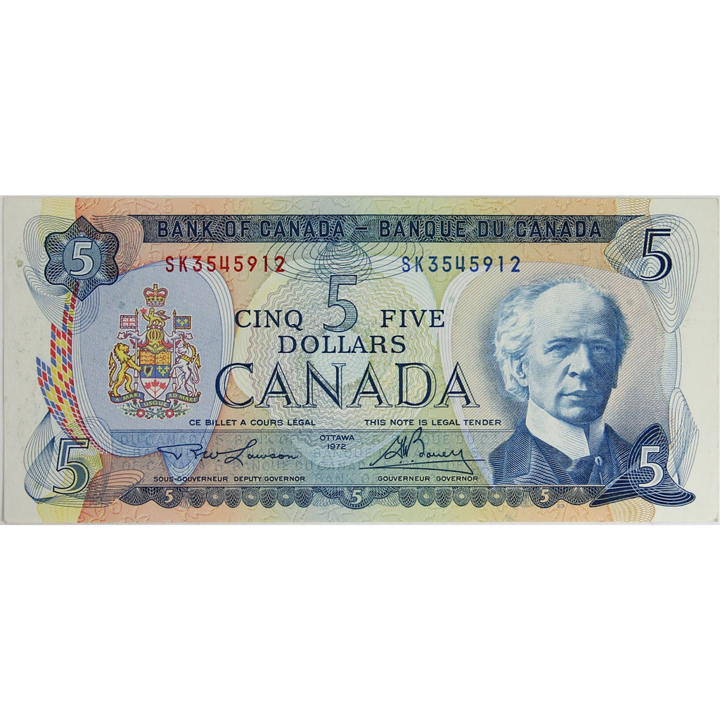 BC-48b 1972 Canada $5 Lawson-Bouey, SK, Uncirculated (MS60)