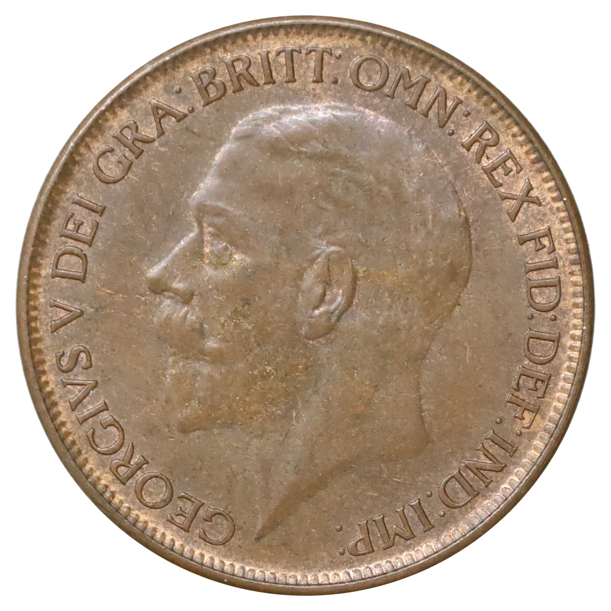 Great Britain 1927 Penny Almost Uncirculated (AU50)