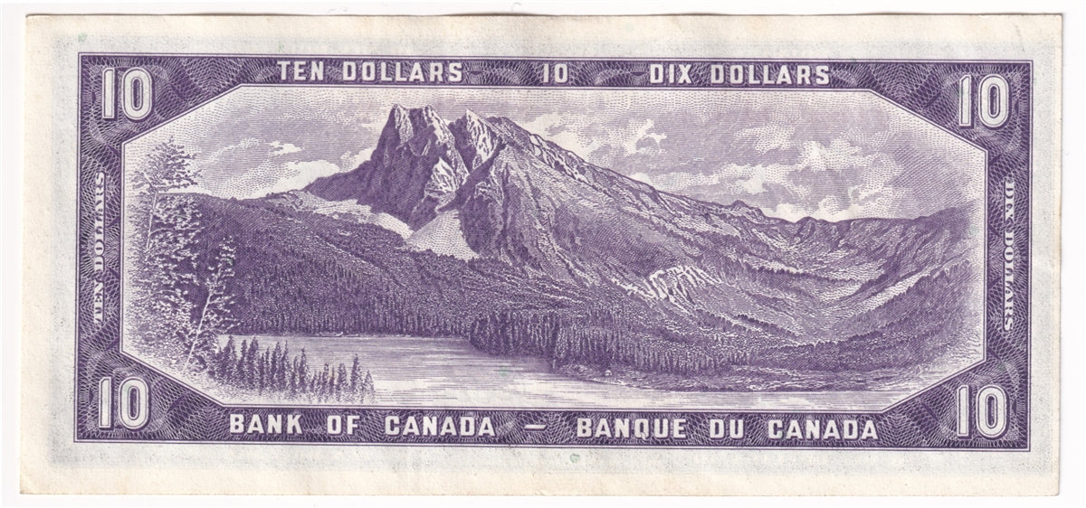 BC-40a 1954 Canada $10 Beattie-Coyne, V/D, EF