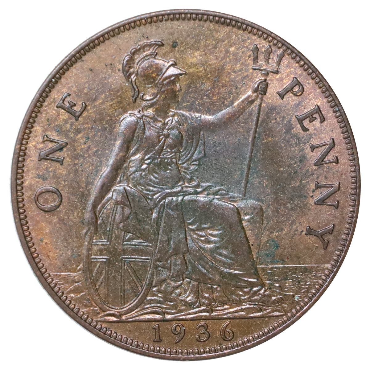 Great Britain 1936 Penny Uncirculated (MS60)