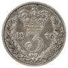 Great Britain 1876 3 Pence Fine (F12)