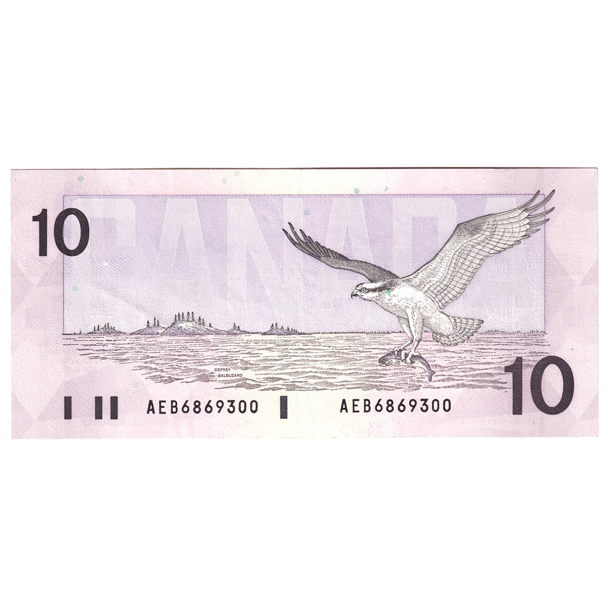 BC-57a 1989 Canada $10 Thiessen-Crow, AEB, AU-UNC (AU55)