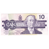 BC-57a 1989 Canada $10 Thiessen-Crow, AEB, AU-UNC (AU55)