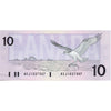 BC-57a 1989 Canada $10 Thiessen-Crow, AEJ, AU-UNC