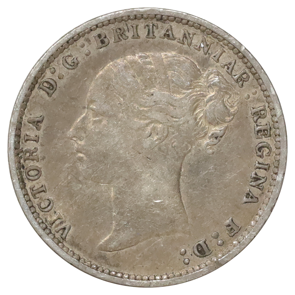 Great Britain 1887 Young Head 3 Pence VF-EF (VF30)