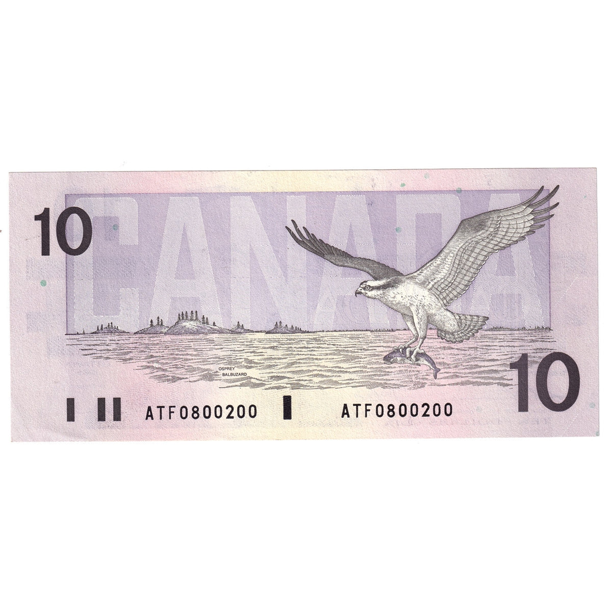 BC-57a 1989 Canada $10 Thiessen-Crow, ATF, AU-UNC (AU55)