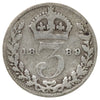 Great Britain 1889 3 Pence Good (G4)