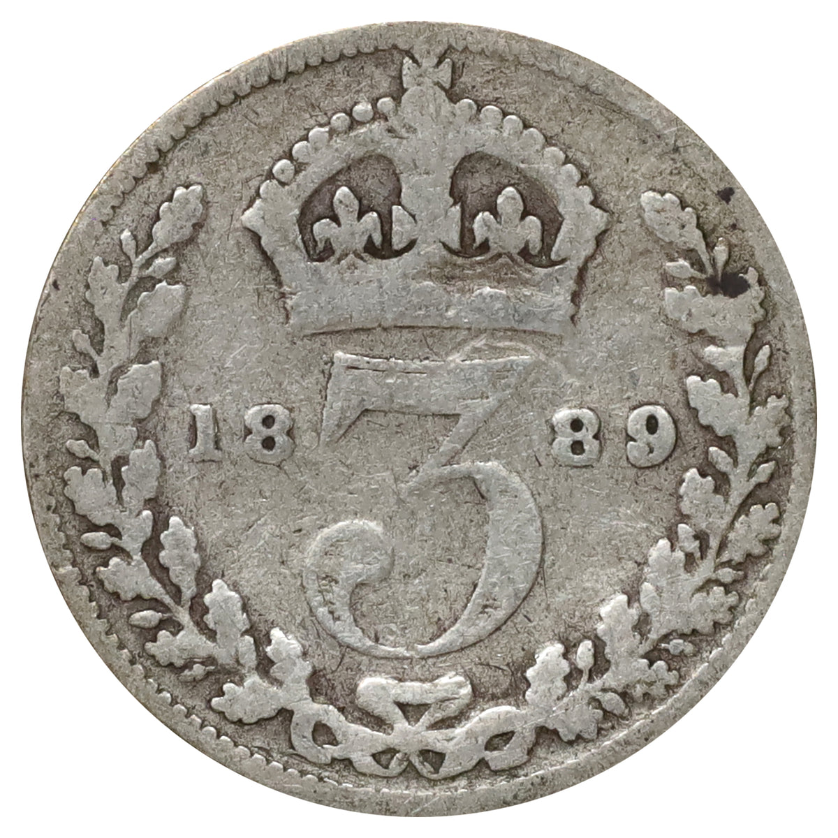 Great Britain 1889 3 Pence Good (G4)