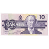 BC-57a 1989 Canada $10 Thiessen-Crow, ATR, Almost Uncirculated (AU50)
