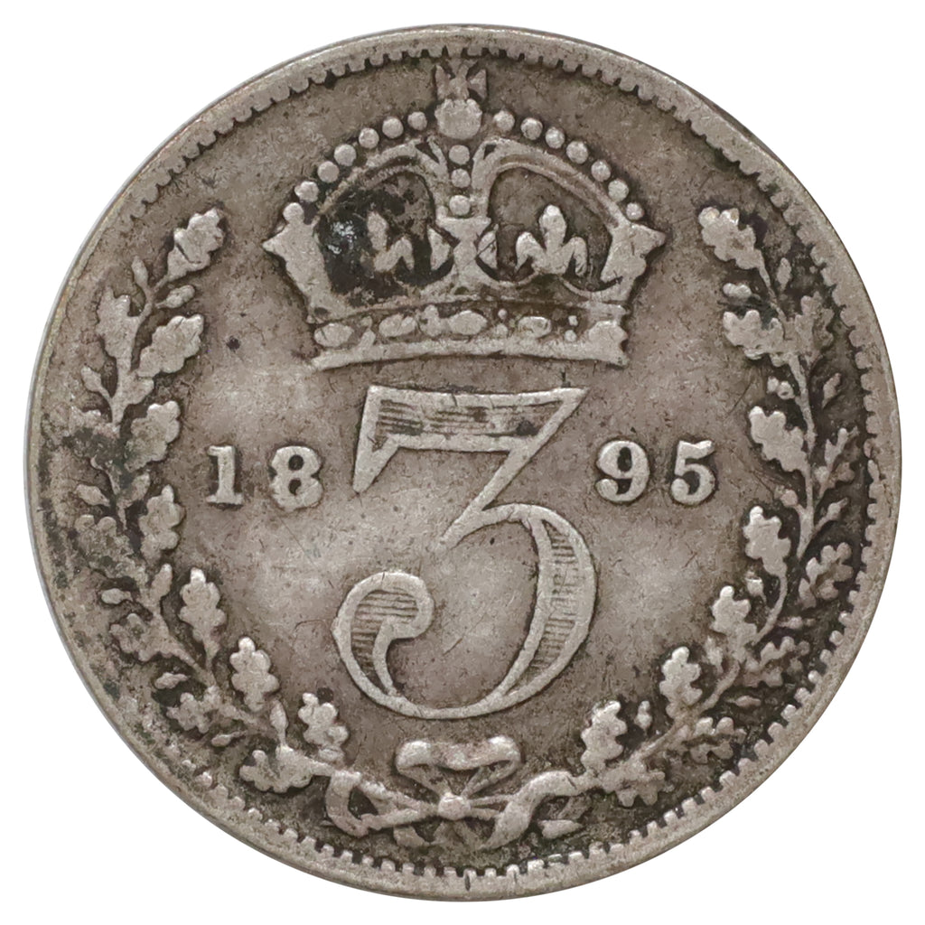 Great Britain 1895 3 Pence VG-F (VG10)