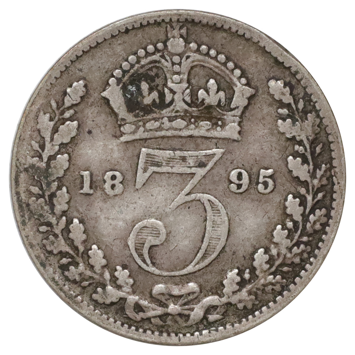 Great Britain 1895 3 Pence VG-F (VG10)