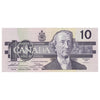 BC-57a 1989 Canada $10 Thiessen-Crow, BDF, AU