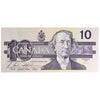 BC-57b 1989 Canada $10 Bonin-Thiessen, BDL, AU-UNC (AU55)