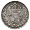 Great Britain 1917 3 Pence Very Fine (VF20)