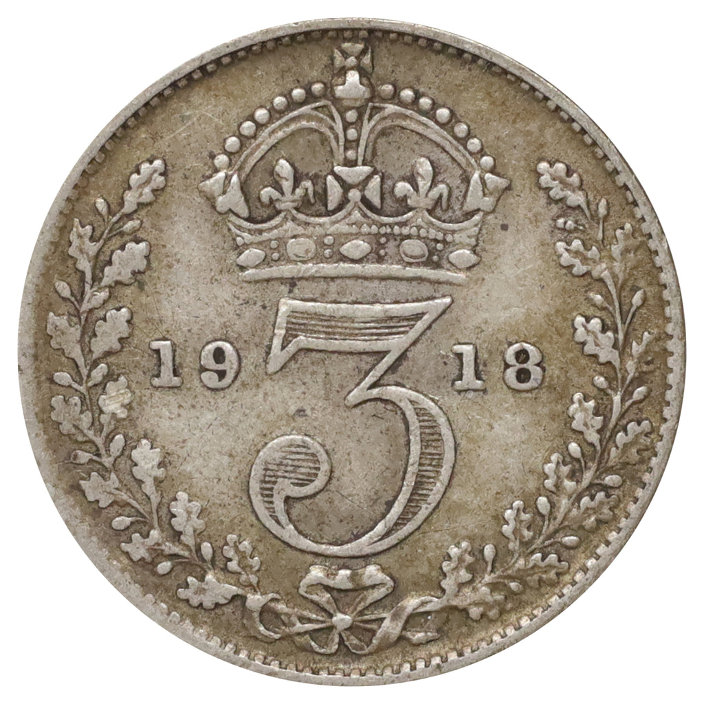 Great Britain 1918 3 Pence Very Fine (VF20)