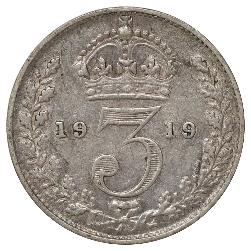 Great Britain 1919 3 Pence VF-EF (VF30)