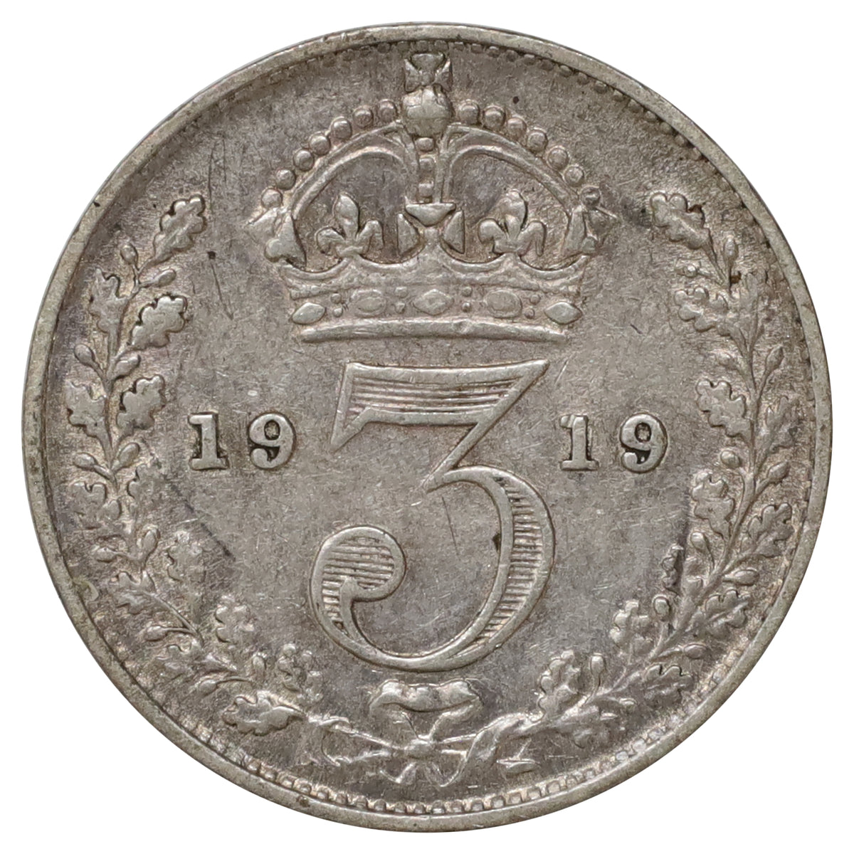 Great Britain 1919 3 Pence VF-EF (VF30)