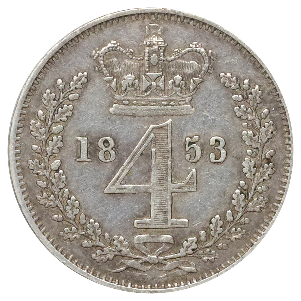 Great Britain 1853 Maundy 4 Pence Very Fine (VF20)