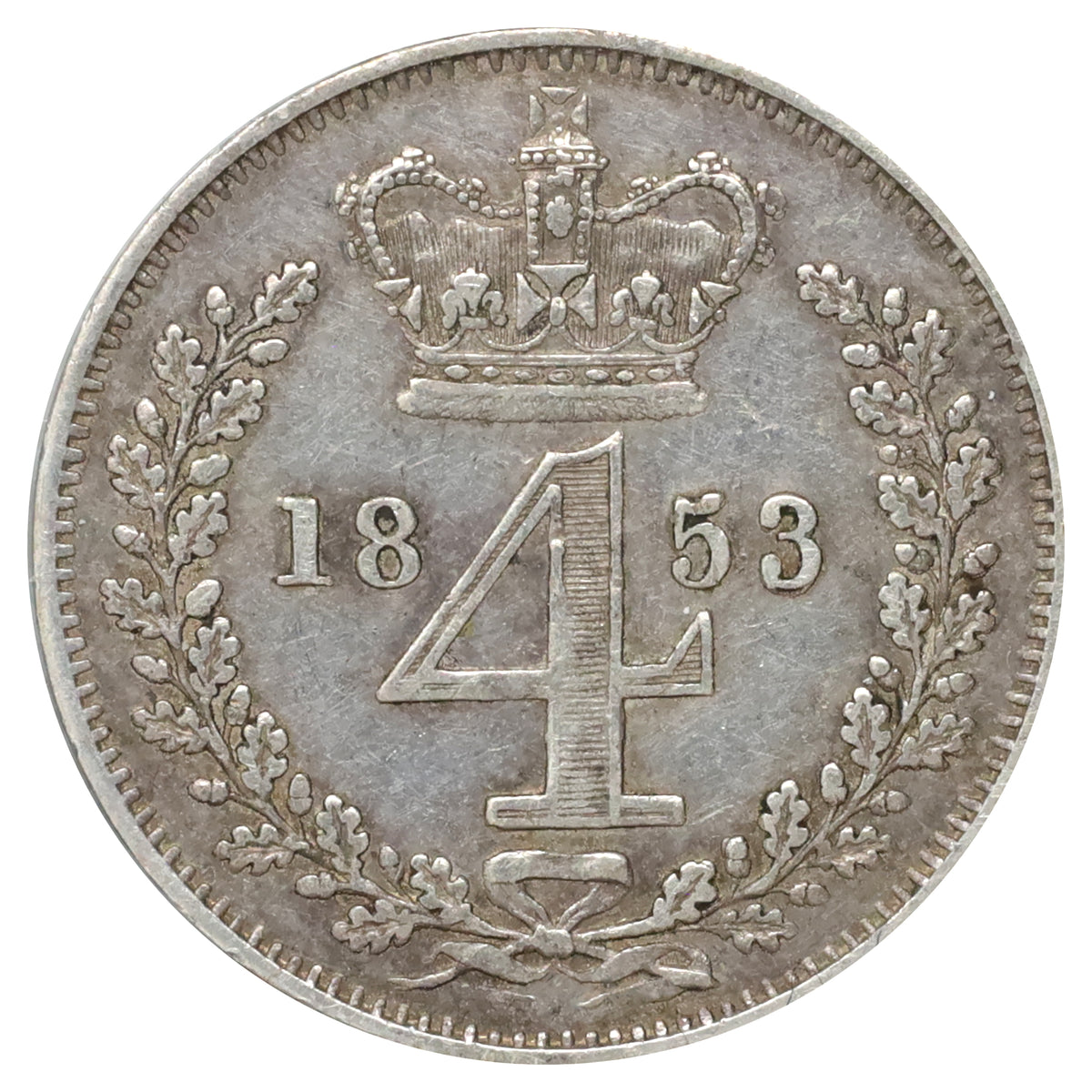 Great Britain 1853 Maundy 4 Pence Very Fine (VF20)