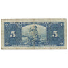 BC-23b 1937 Canada $5 Gordon-Towers, E/C, Very Good (VG8)