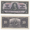 BC-24b 1937 Canada $10 Gordon-Towers, H/D, EF-AU (EF45)