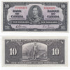 BC-24b 1937 Canada $10 Gordon-Towers, W/D, EF-AU (EF45)