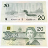 BC-58bA-i 1991 Canada $20 Bonin-Thiessen, AIX, VF-EF