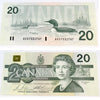 BC-58b-i 1991 Canada $20 Bonin-Thiessen, AVS, AU-UNC (AU55)