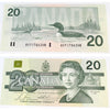 BC-58b-i 1991 Canada $20 Bonin-Thiessen, AVY, Choice Uncirculated (CUNC63)