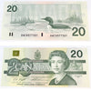 BC-58c 1991 Canada $20 Knight-Thiessen, AWE, Choice Uncirculated (CUNC63)