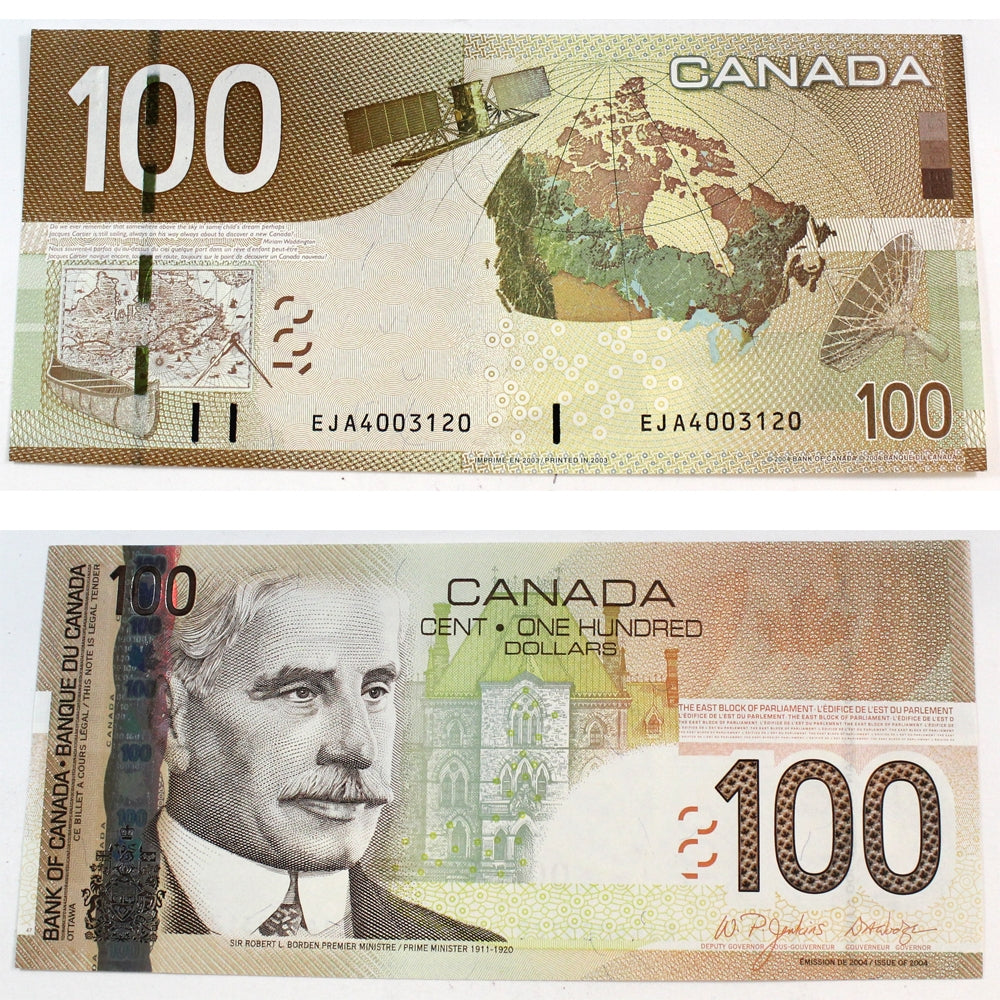 BC-66a-i 2003 Canada $100 Jenkins-Dodge, EJA, AU-UNC (AU55)