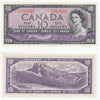 BC-40a 1954 Canada $10 Beattie-Coyne, Y/D, EF