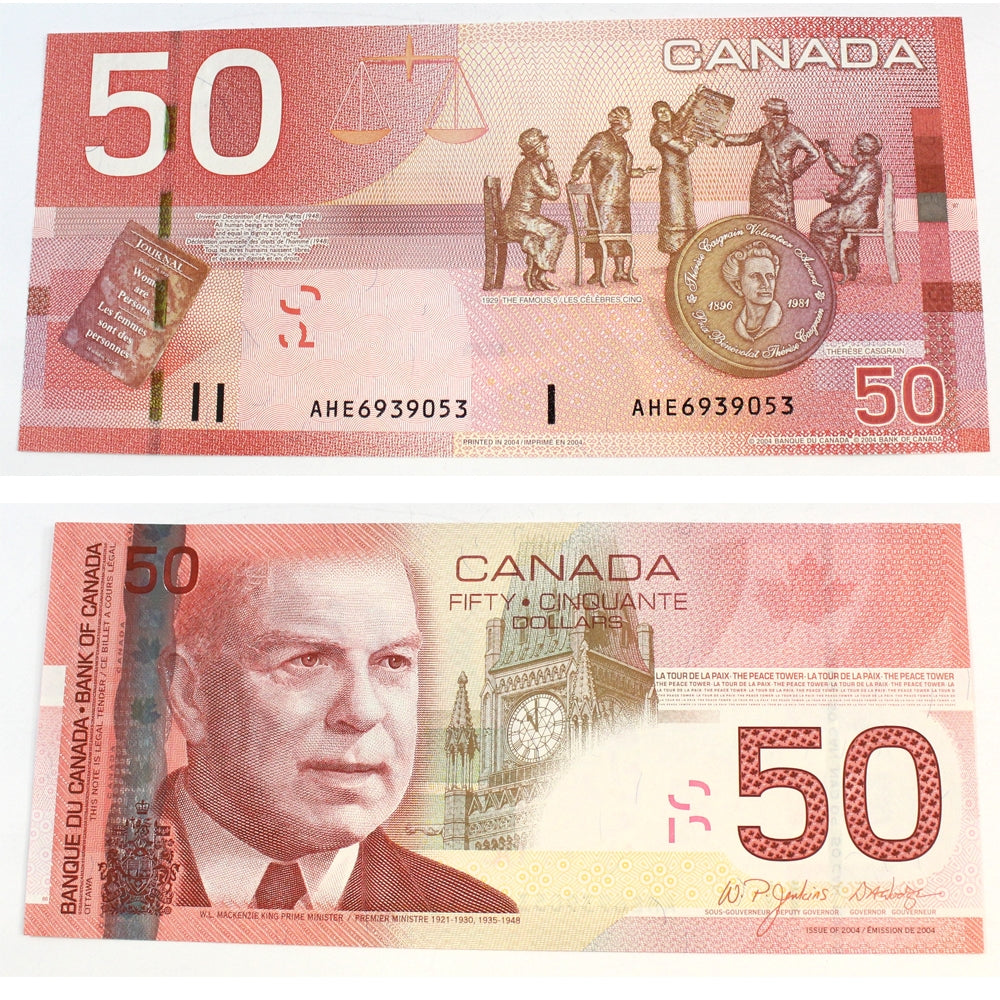 BC-65a 2004 Canada $50 Jenkins-Dodge, AHE, Choice Uncirculated (CUNC63)