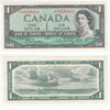 BC-37bA 1954 Canada $1 Beattie-Rasminsky, *A/Y, AU