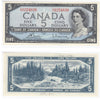 BC-39c 1954 Canada $5 Bouey-Rasminsky, V/X, AU-UNC (AU55)